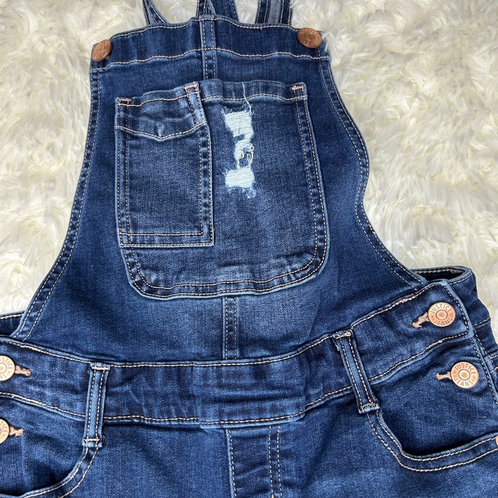 Justice Blue Jumpsuit with Distressed Details - Picture 10 of 13
